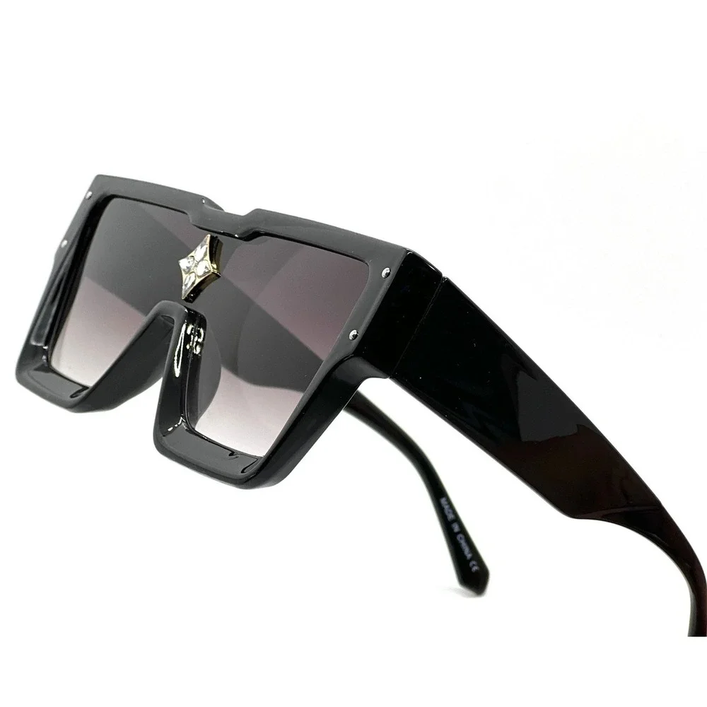 Sunglasses Women Oversized XL Square Flat Top Fashion Rhinestone Shades Lentes‎
